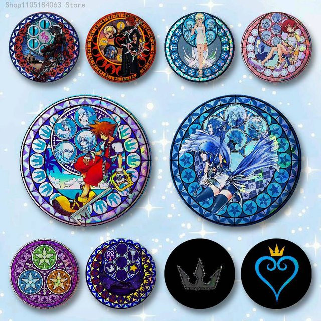K-Kingdom Brosche, Runde Herzen, Unisex - Bild 1