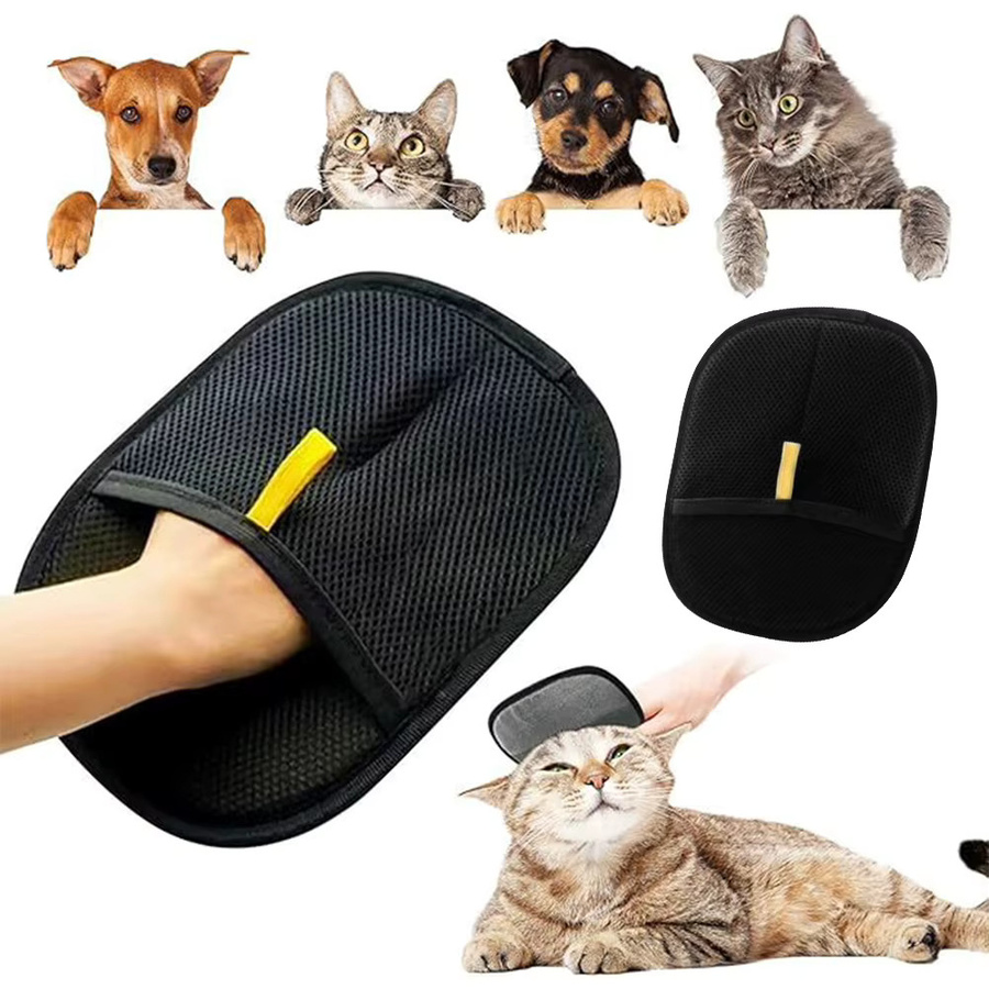 Alloet Tierhaar-Entferner-Handschuhe zur Fellpflege für Hunde, Katzen und Kaninchen für langes, kurzes oder lockiges Haar - Bild 5