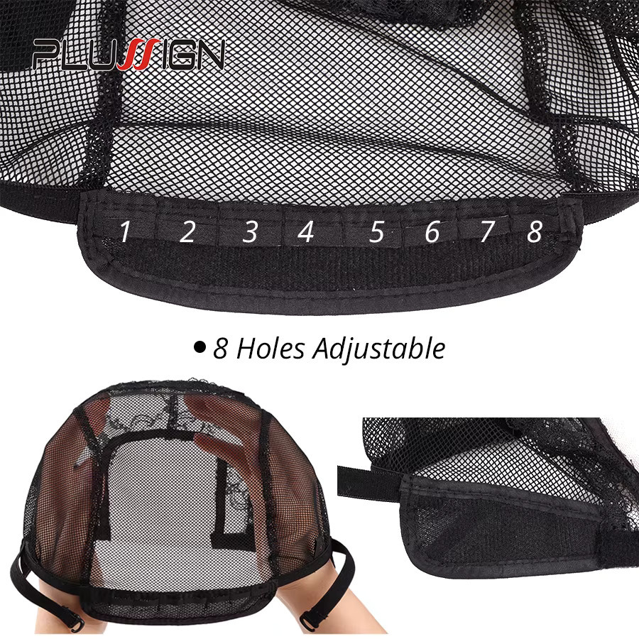 plussign Perückenkappe, Schwarz, Unisex - Bild 5