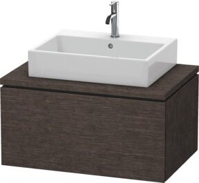 Duravit Waschtischunterschrank L-Cube in Eiche dunkel gebürstet mit einer Auszug, Breite: 82 cm, Tiefe: 54,7 cm, Höhe: 40 cm - Bild 1