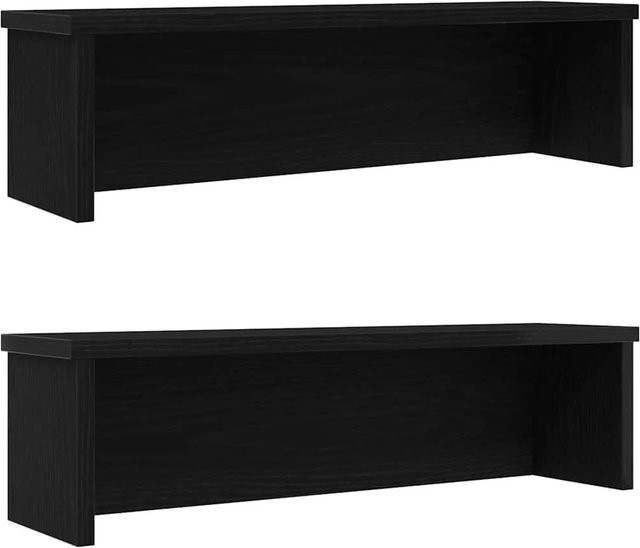 vidaXL Küchenregale stapelbar, 2 Stück, Schwarz, B/T/H: 60 x 15 x 16 cm - Bild 1