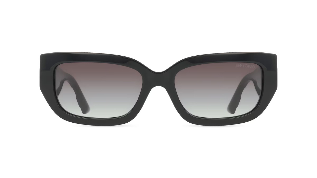 Jimmy Choo JC5017 Sonnenbrille Vollrand, Quadratisch, Acetat, Damen, schwarz, grau - Bild 1