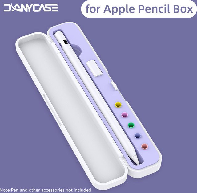 Tragbare Aufbewahrungsbox für Apple Pencil als Schutzhülle für dein iPad-Tablet und Stylus mit Anti-Verlust-Funktion - Bild 1