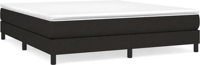 vidaXL Boxspringbett in Schwarz aus Stoff mit B/T/H: 180 x 200 x 203 cm - Bild 1