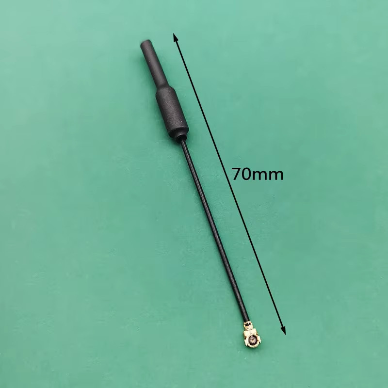 PHISITAL 3DB UFL IPEX Omnidirektionale 70mm Messing-Soft-FPV-Antenne für RC FPV Quadcopter Racing Freestyle Tinywhoop Drohnen in Gold und Schwarz - Bild 2