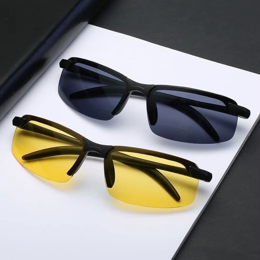 Sonnenbrille für Herren, rectangular, schwarz, polarisiert, photochrom - Bild 2