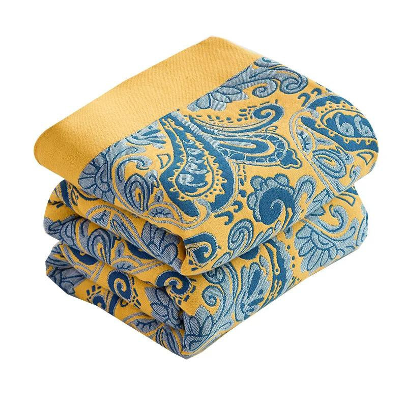 Nordische Baumwolldecke von Your Warm Home, geometrischer Überwurf für Bett und Sofa, weiche Sommerdecke in Multicolour, B/B: 150 x 200 cm - Bild 3