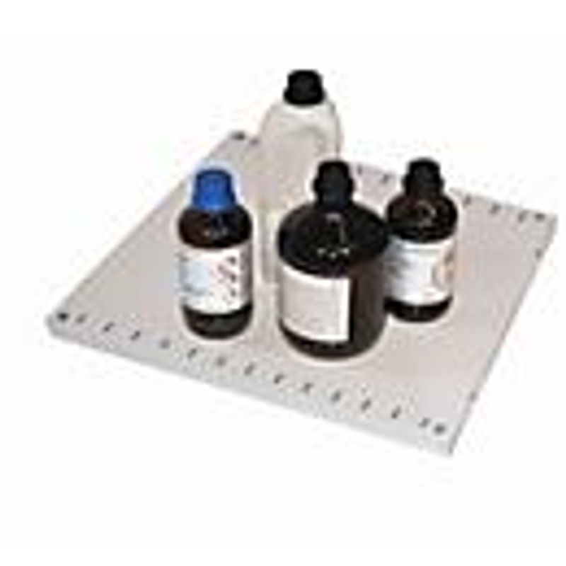 asecos Fachboden Standard für Chemikalienschränke der CS und CX Serie, Stahlblech, lichtgrau, B/T/H: 48,4 x 49,1 x 3,0 cm, bis 50 kg - Bild 2