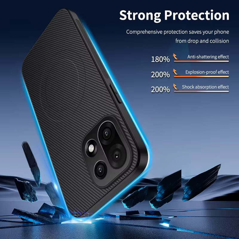 Business Carbonfaser Soft TPU MagSafe Schutzhülle für OnePlus 15 15R 13 13R 12 12R 11 11R Nord 3 5 CE5 CE4 Lite in Schwarz und Blau - Bild 2