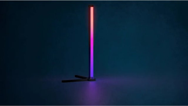 Eglo LED Tischleuchte RGBIC 1-flammig 5,9 W in Schwarz-weiß mit Fernbedienung und Multicolor-Effekt - Bild 1