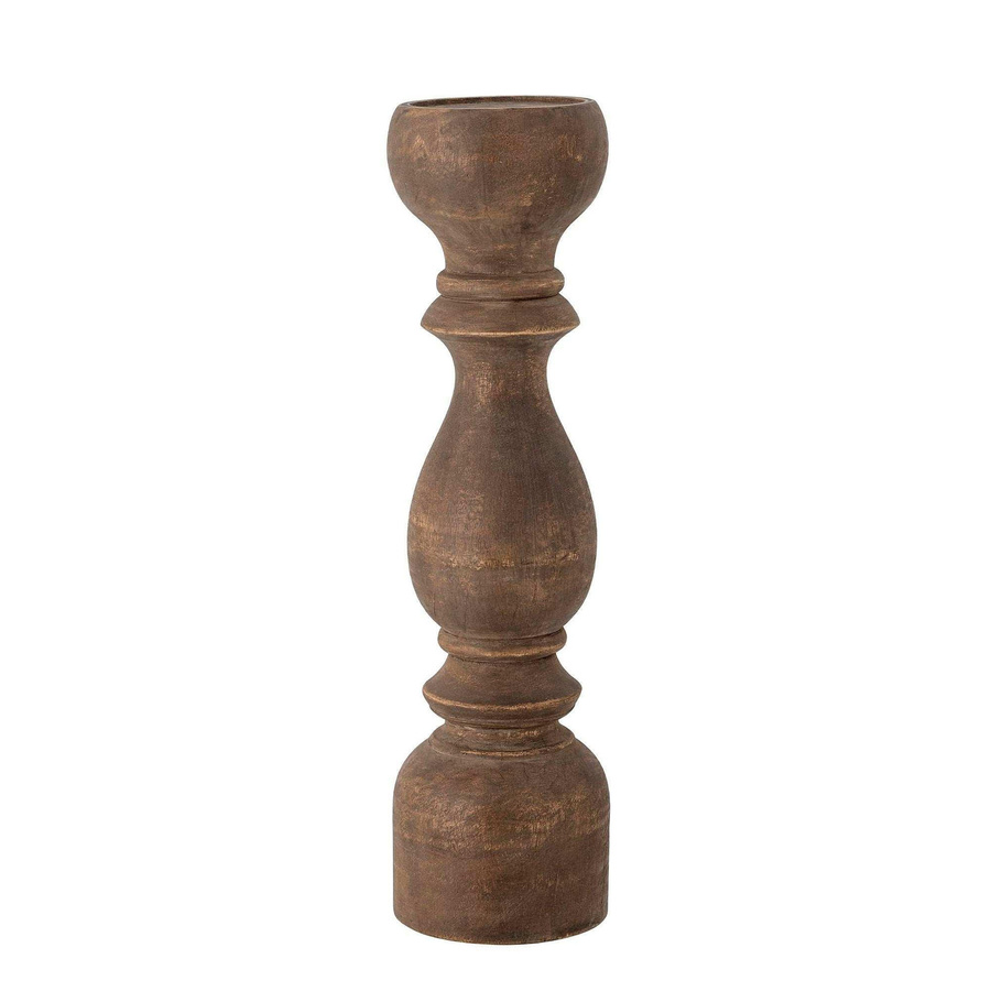 Bloomingville Kerzenhalter Regine aus Mangoholz in Braun, Höhe: 46 cm - Bild 1