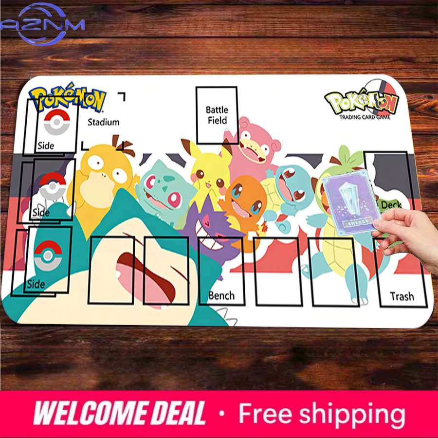 Potdemiel Pokémon Snorlax Friends TCG Spielmatte, rutschfest, bunt - Bild 2