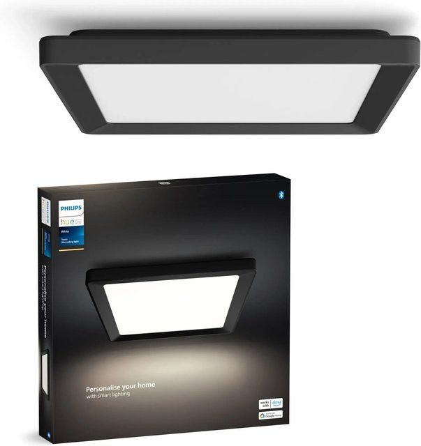 Philips Hue LED-Panel Tento White S Schwarz, quadratisch, dimmbar, B/T: 29,5 x 29,5 cm - Bild 1