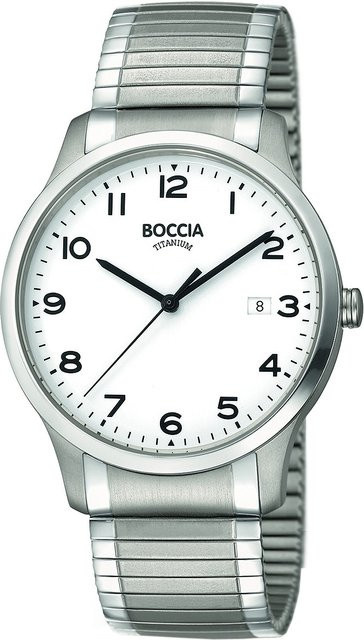 Boccia Herrenuhr, Quarz, Titanium, 39 mm, Silber, 5 ATM - Bild 1