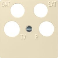 Gira Zentraleinsatz cws-gl Adapter in Weiß und Beige - Bild 1