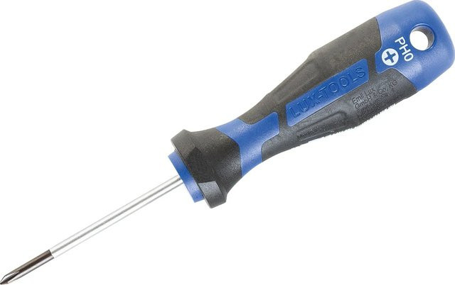 LUX-TOOLS Schraubendreher PH0 in Blau - Bild 1