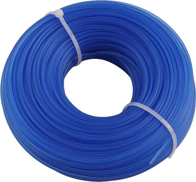 DAZZLEEX Mähfaden 1,6 mm Trimmerfaden in Blau, 100 m Nylonschnur für Rasentrimmer und Rasenmäher - Bild 1