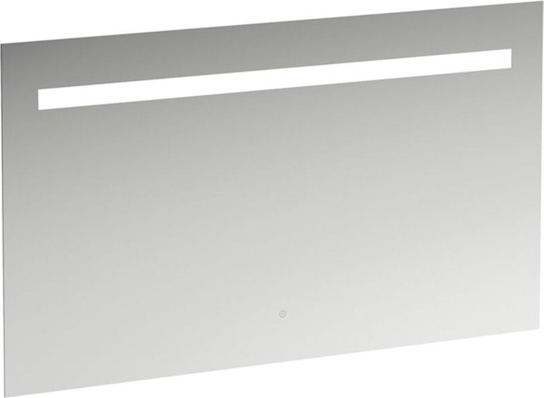 Laufen Leelo Spiegel mit LED-Beleuchtung, rechteckig, alufarben, B/H: 120 x 70 cm - Bild 1