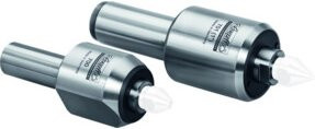 Conzella Drehbankspitze mitlaufend, gefedert und zylindrisch, Farbe: Silber, 3/4 - Bild 1