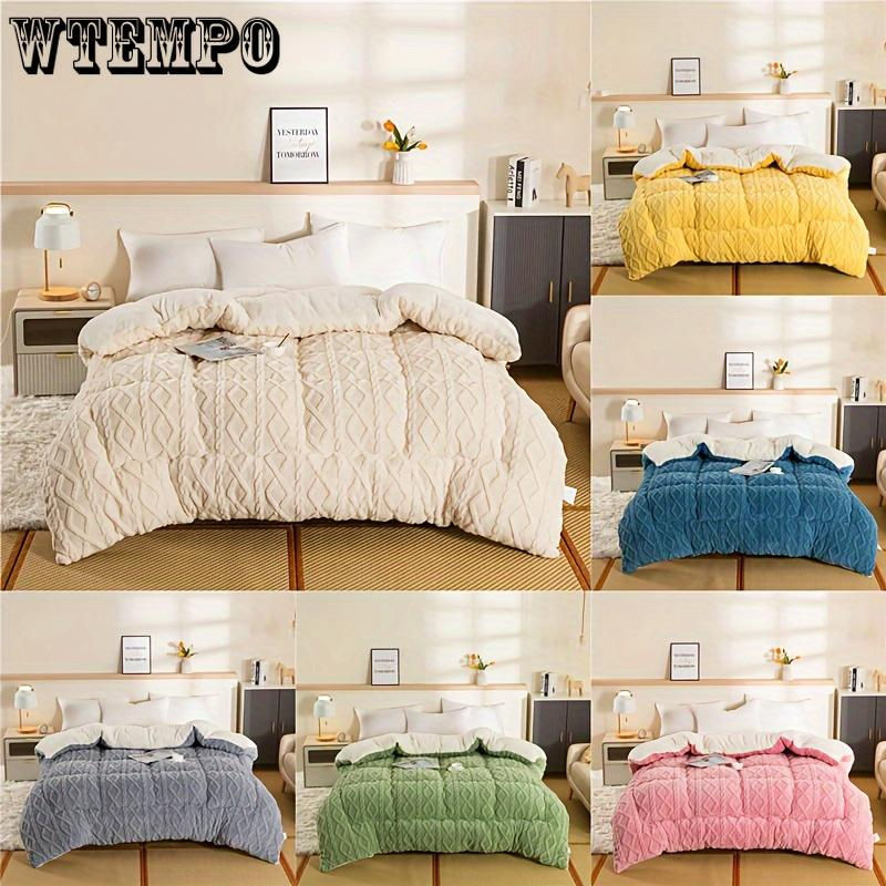 WTEMPO Ganzjahres-Steppdecke aus Mikrofaser in Beige, B/B: 150 x 200 cm, atmungsaktiv und maschinenwaschbar - Bild 2