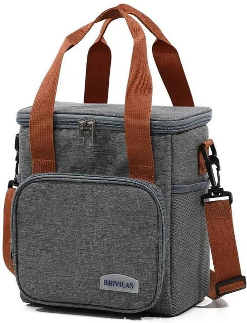 Freedom Outdoors Thermo-Lunchtasche in Grau, wasserdichte Picknick-Kühltasche mit Schultergurt - Bild 1