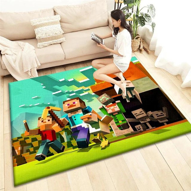 Karpetti Kinderteppich mit Motiv, rutschfester und waschbarer Bodenmatte für Wohnzimmer, Schlafzimmer oder Küche, B/H: 60 x 40 cm, Mehrfarbig - Bild 1