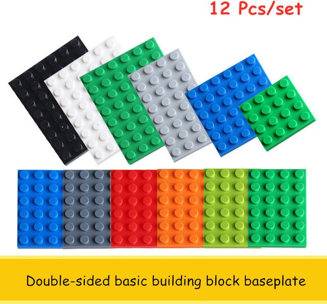 Supfy Klassisches Bauklötze-Set, 12-teiliges Set, Bunt, Kunststoff - Bild 1