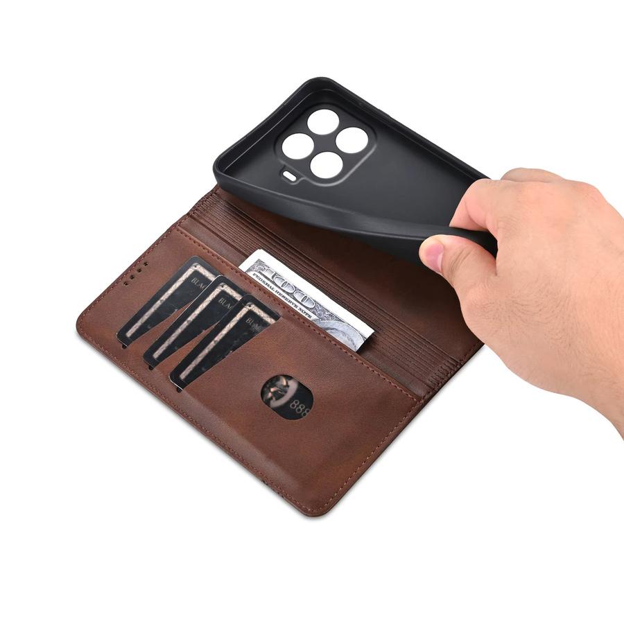 Business Flip Leder-Handyhülle mit Kartenhalter für Xiaomi 17T 17 Pro Max Ultra Mi 15T 14T 15 14 Pro Ultra in Grün und Braun - Bild 3
