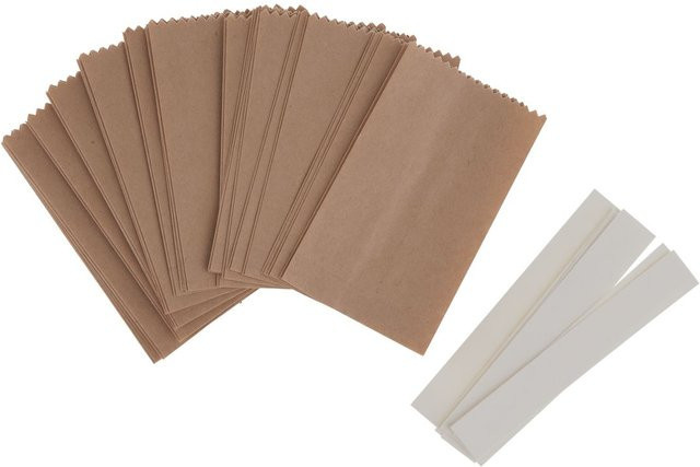 Rico Design Papiertüten Sterne-Set in Braun für Weihnachtsdeko - Bild 1