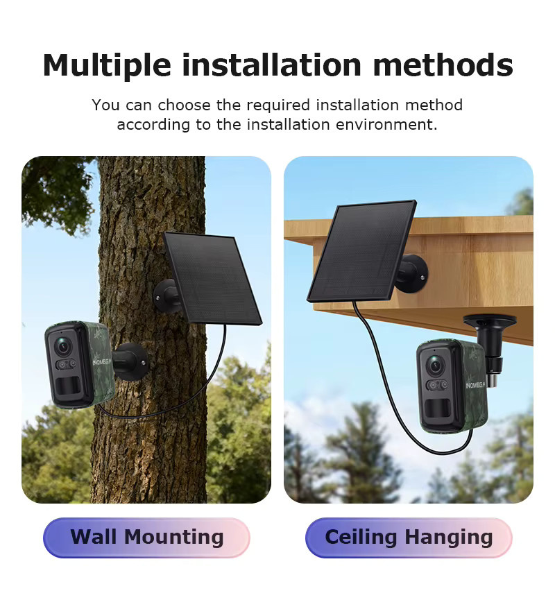 INQMEGA 5MP Mini Solar 4G Outdoor Überwachungskamera in Camouflage mit WiFi, PIR-Erkennung und Auto-Tracking via UBox App - Bild 6