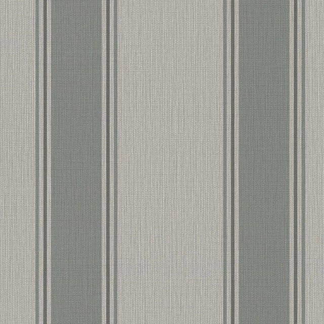 PROFHOME Streifen Tapete Matt Grau Maus-Grau Umbra-Grau, Vlies, 0,53 m x 10,05 m - Bild 1