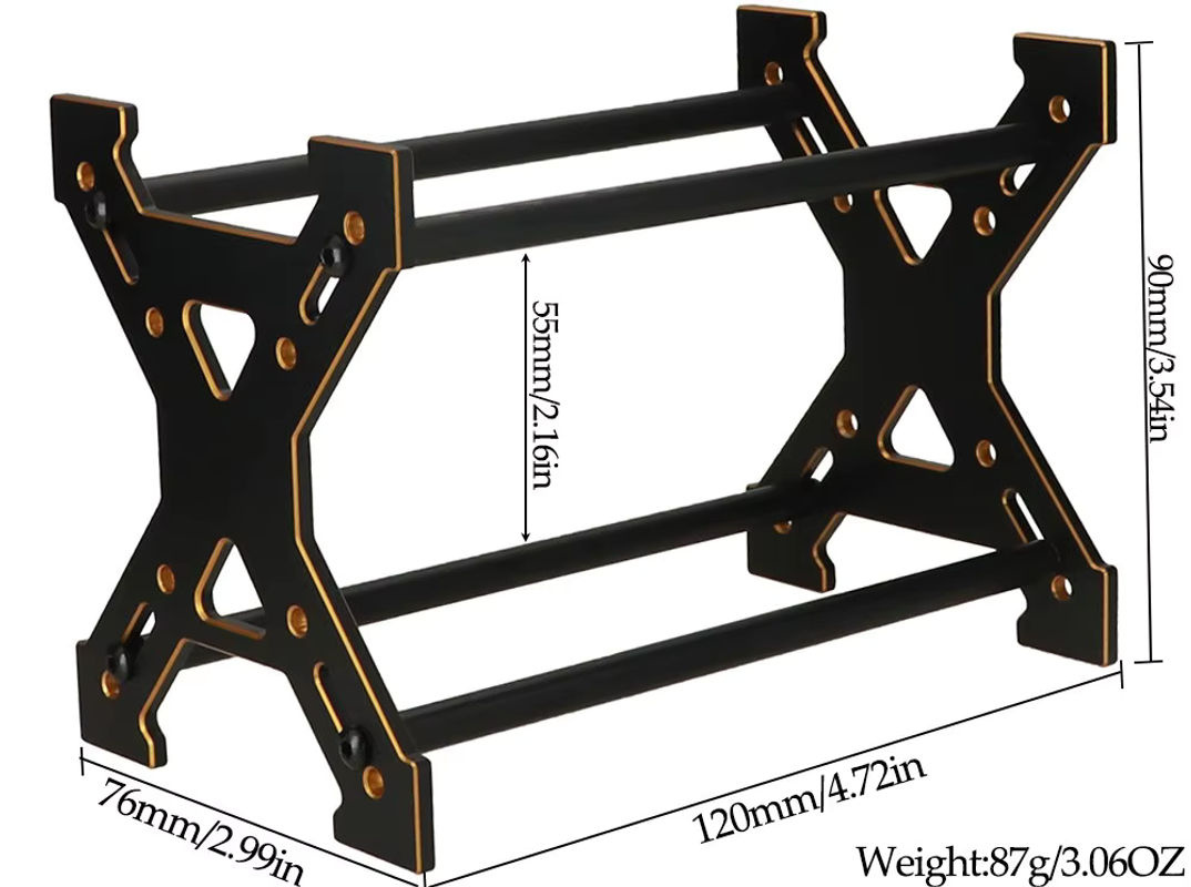 Ajrc Radreifen Halter Aluminium legierung für RC Raupen wagen - Bild 2