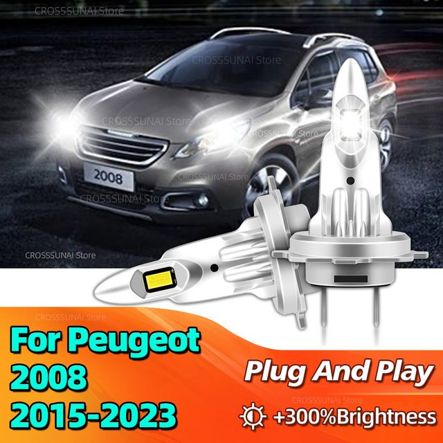 KINGSOFE LED-Scheinwerfer Mini-Lampen CSP Canbus 180W in Silber für Peugeot - Bild 1