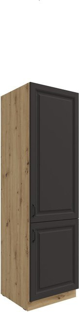 Küchen Hochschrank Stilo in Grau und Eiche mit einer Breite von 60 cm - Bild 1