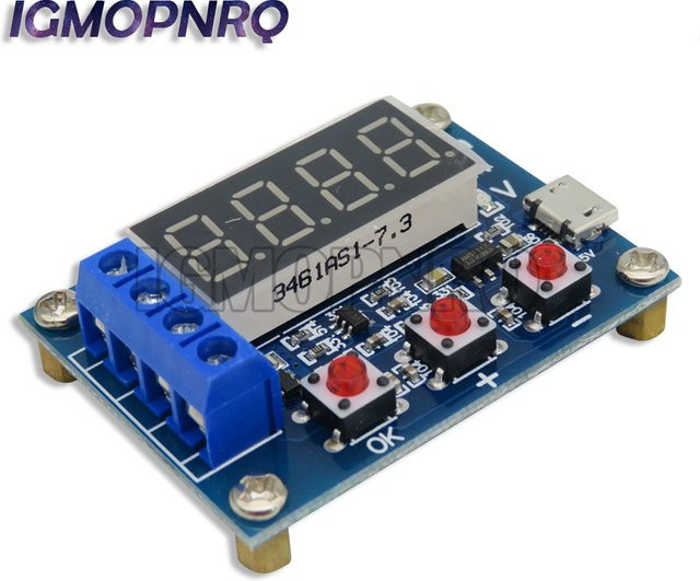 HW-586 Digitaler Batterietester mit LED-Anzeige für 18650 Lithium- und Blei-Säure-Batterien in Blau - Bild 1