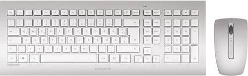 Cherry DW 8000 Funk Tastatur und Maus Set, QWERTZ Deutsch, Weiß-Silber - Bild 1