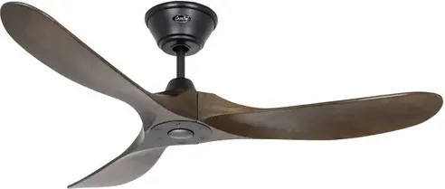 CasaFan ECO GENUINO 122 MS-NB Deckenventilator in Schwarz Matt mit Fernbedienung und Winterbetrieb, Durchmesser: 122 cm, Höhe: 28 cm - Bild 1