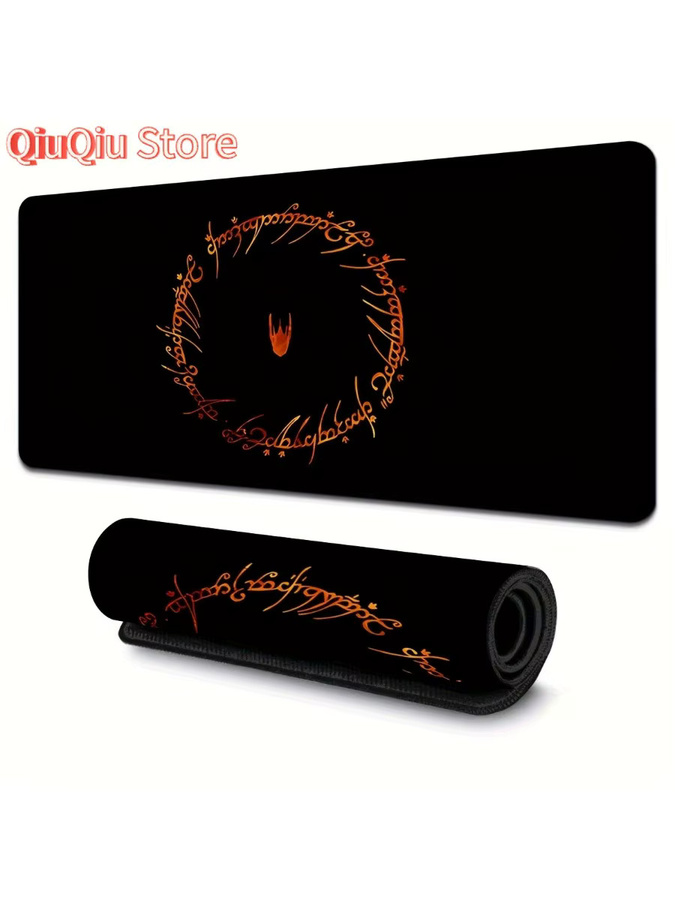 Potdemiel Gaming-Mauspad Vintage Ring in Schwarz, rutschfeste Schreibtischunterlage B/T/H: 90 cm x 40 cm x 0,3 cm - Bild 6