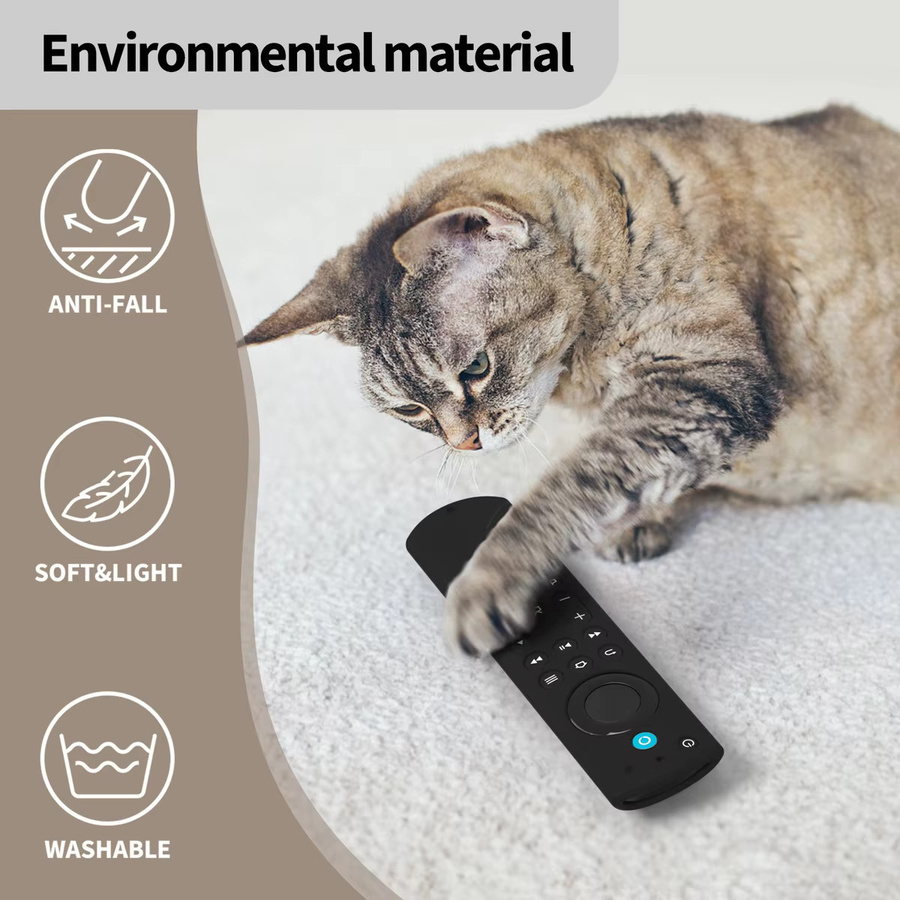 Fernbedienungsabdeckung für Fire TV Stick 4K Max der zweiten Generation, kompatibel mit Toshiba und Insignia, Modell NS-RCFNA-21, in Schwarz oder Blau - Bild 5