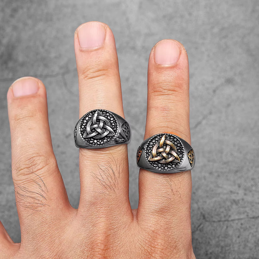 METAL HUNTER Ring, Edelstahl, Silber, Unisex, Keltischer Knoten - Bild 2