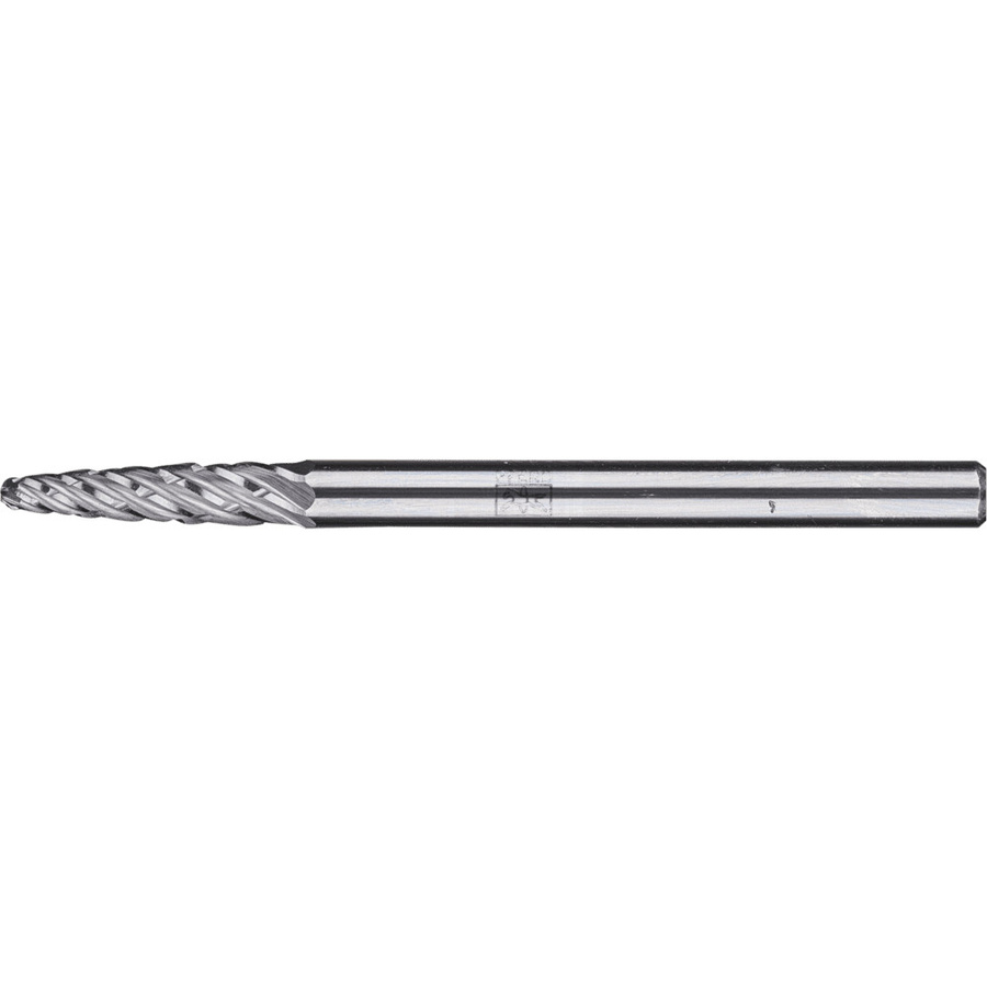 PFERD Hartmetall Hochleistungsfrässtift ALLROUND Rundbogen RBF, Farbe: Silber, Durchmesser: 3 mm, Schaft-Ø: 3 mm, universal grob - Bild 1