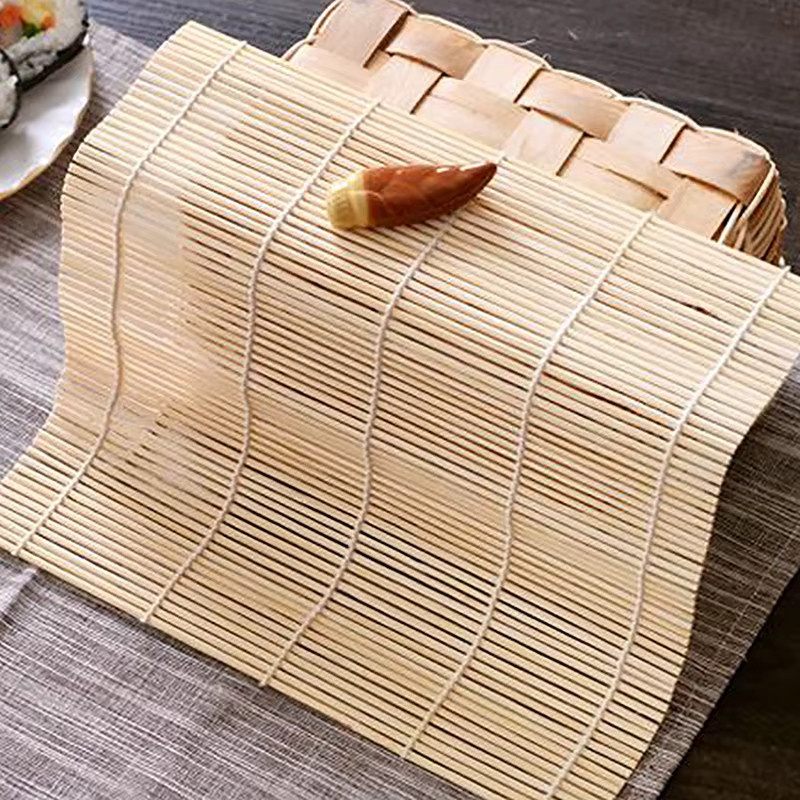 Sushi Bambus Rollmatte für Onigiri und Reis, braun, B: 24,0 cm - Bild 2