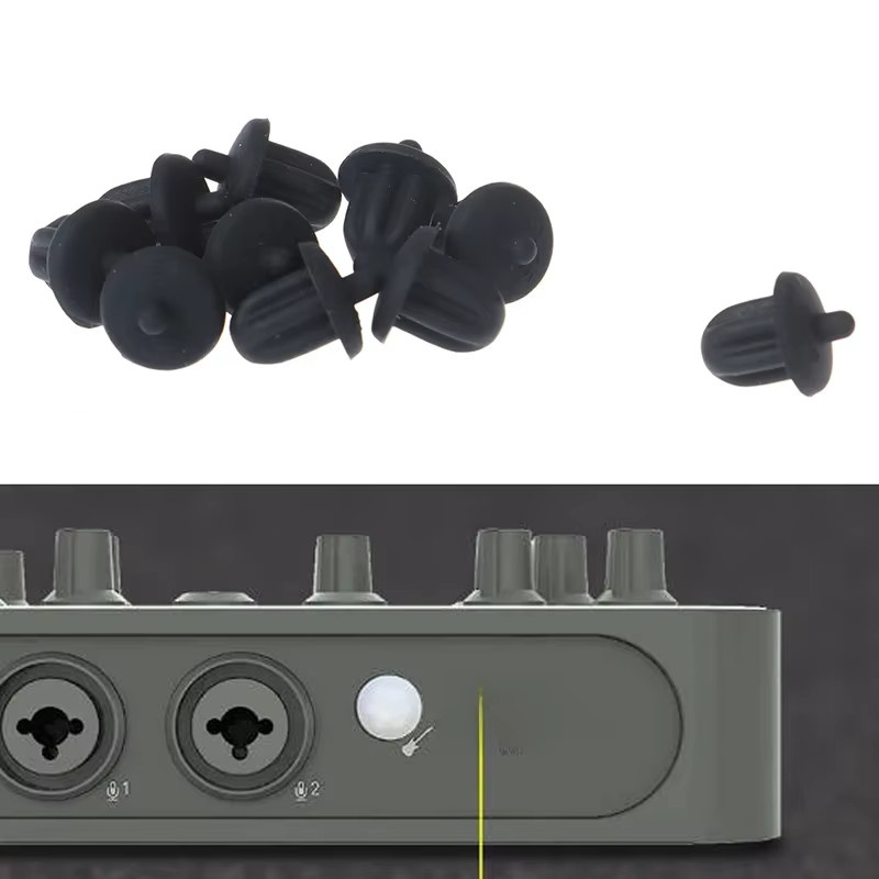 10 Stück Staubschutzabdeckungen aus Gummi für 3,5 mm Audio Jack in Schwarz - Bild 4