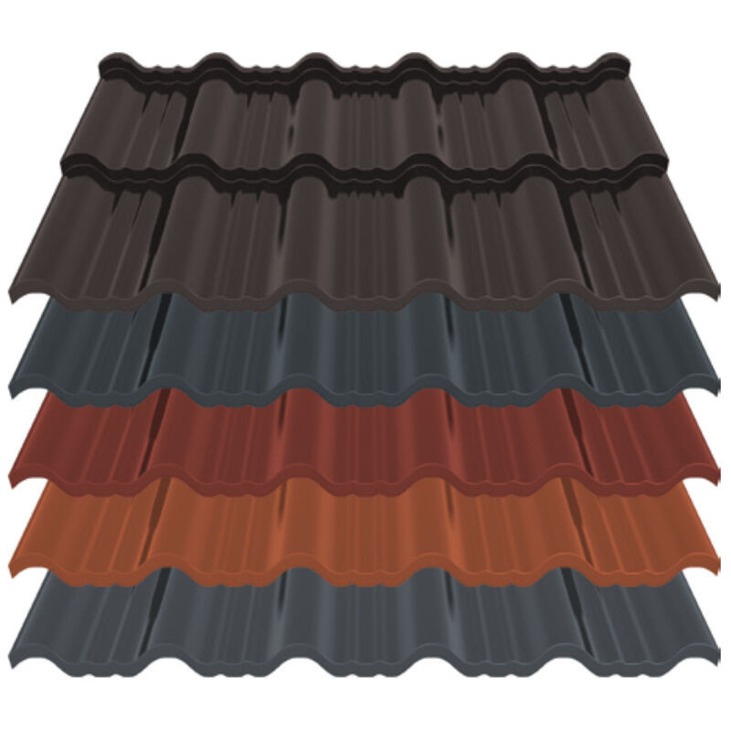 Blachotrapez Pfannenmodul Enigma aus Stahl in Multicolor, Modullänge: 350 mm, Dicke: 0,50 mm - Bild 1