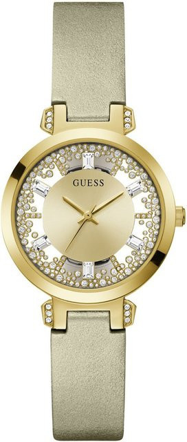 Guess Damenuhr, Quarz, Edelstahl, Gold, Zirkonia, Kristall, 38 mm - Bild 1