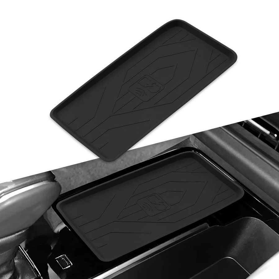 LUCKEASY Anti-Rutsch-Pad Auto-Handyhalterung mit kabelloser Ladefunktion für Toyota Camry 2025 in Schwarz - Bild 2