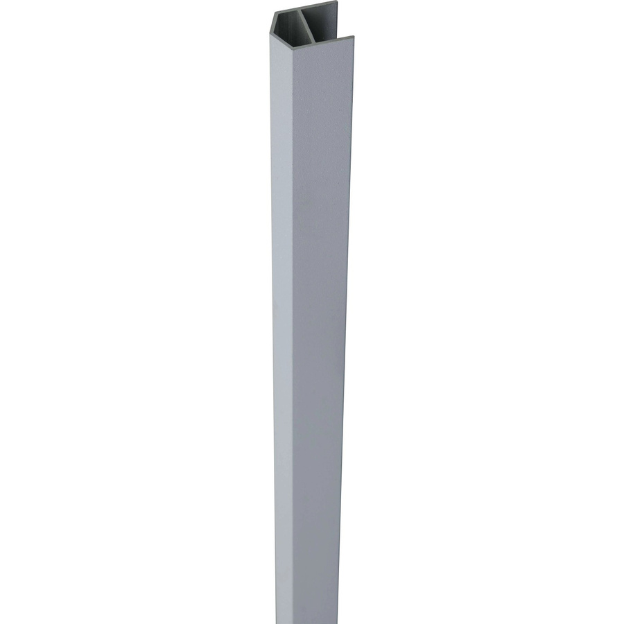 GroJa Abschlussprofil Mix-It für Schrägelemente aus Aluminium, Silbergrau, B/T/H: 2 x 2 x 150 cm - Bild 2