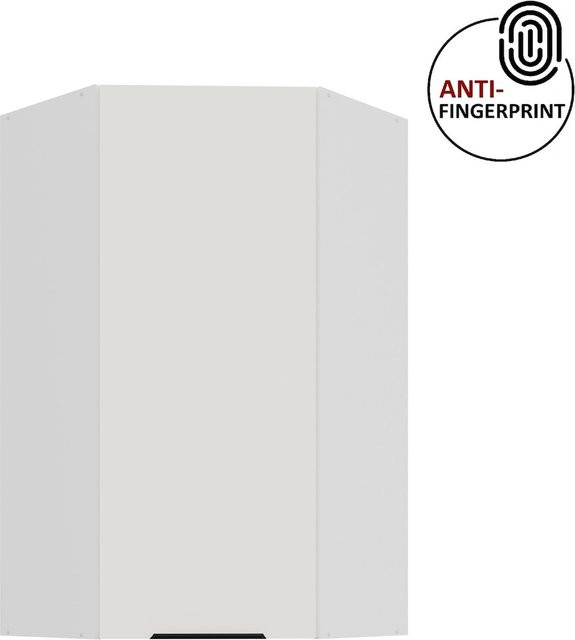 ARIA Eckhängeschrank für die Küche, Weiss, Breite: 60 cm, Höhe: 90 cm, matt Anti Fingerprint - Bild 1