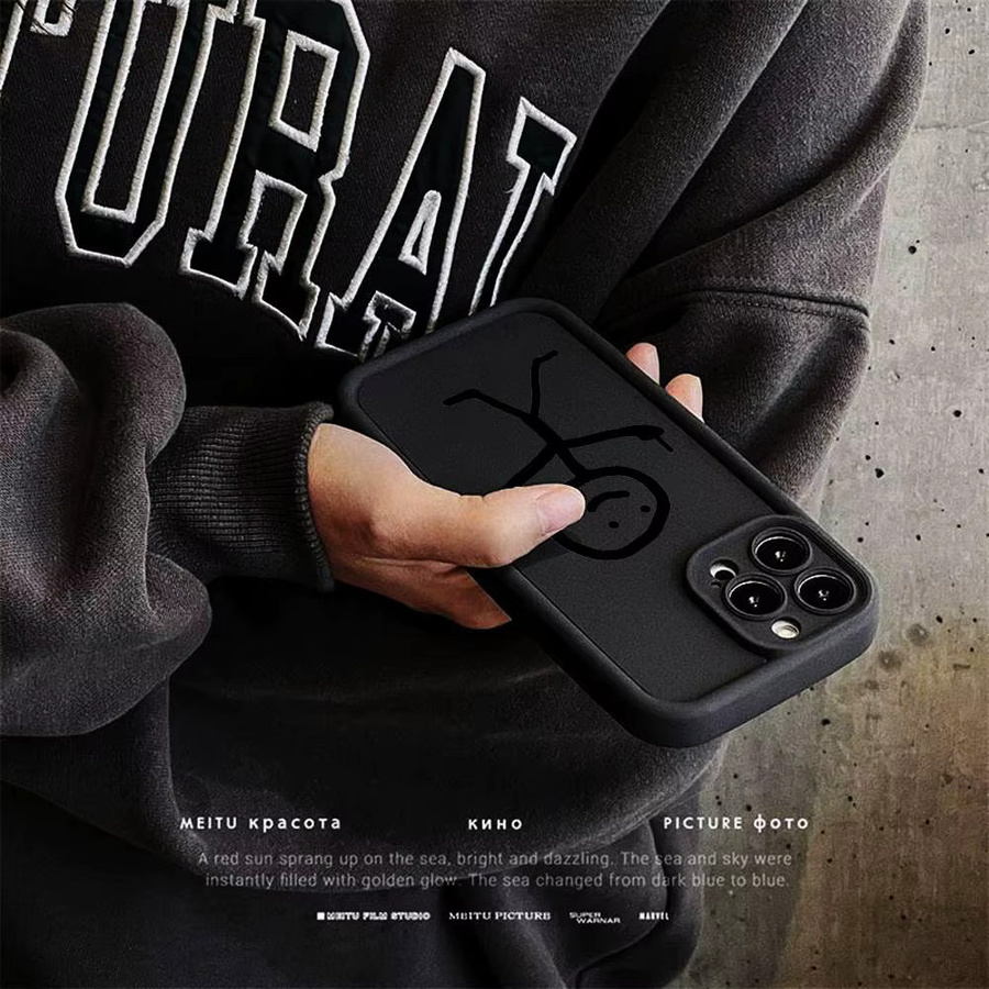 Stoßfeste TPU Handyhülle mit Cartoon Matchman Design für Apple iPhone 17, 16, 15, 14, 13, 12, 11 Pro Max Plus in Schwarz - Bild 5