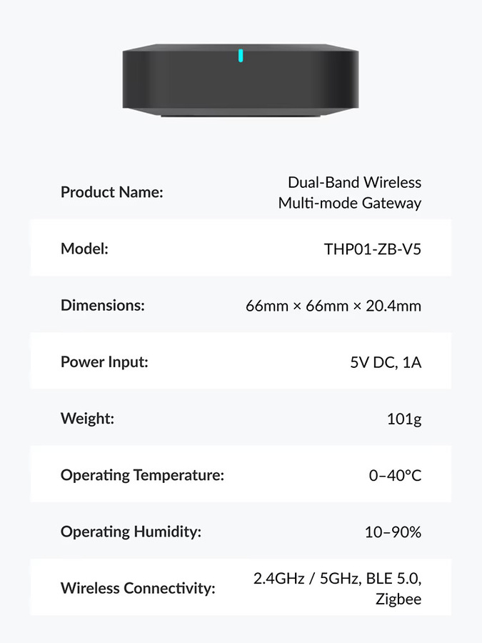 Tuya Smart Gateway Multi-Mode Hub mit ZigBee, WiFi und Bluetooth für Sprachsteuerung via Alexa und Google Home - Bild 4